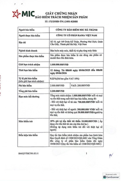giấy chứng nhận