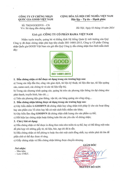 giấy chứng nhận