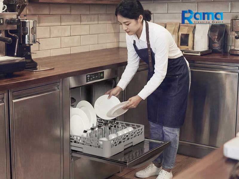 Lắp đặt máy rửa chén dưới quầy (Under counter) gọn gàng