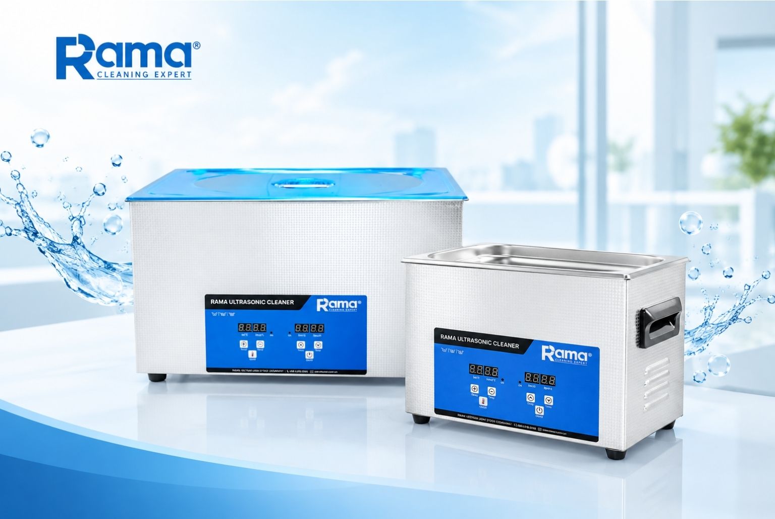 Máy rửa siêu âm Rama Lite-30L – Làm sạch chi tiết, linh kiện và dụng cụ hiệu quả