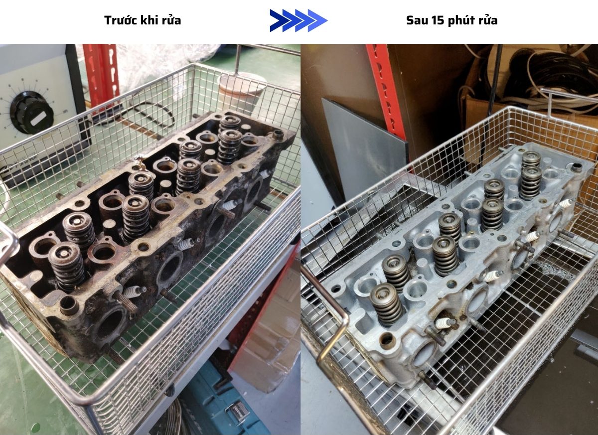 Máy rửa siêu âm thông minh Rama Lite-15L 19 thu nghiem truoc va sau khi dung be rua sieu am viet skymen e1721814185581
