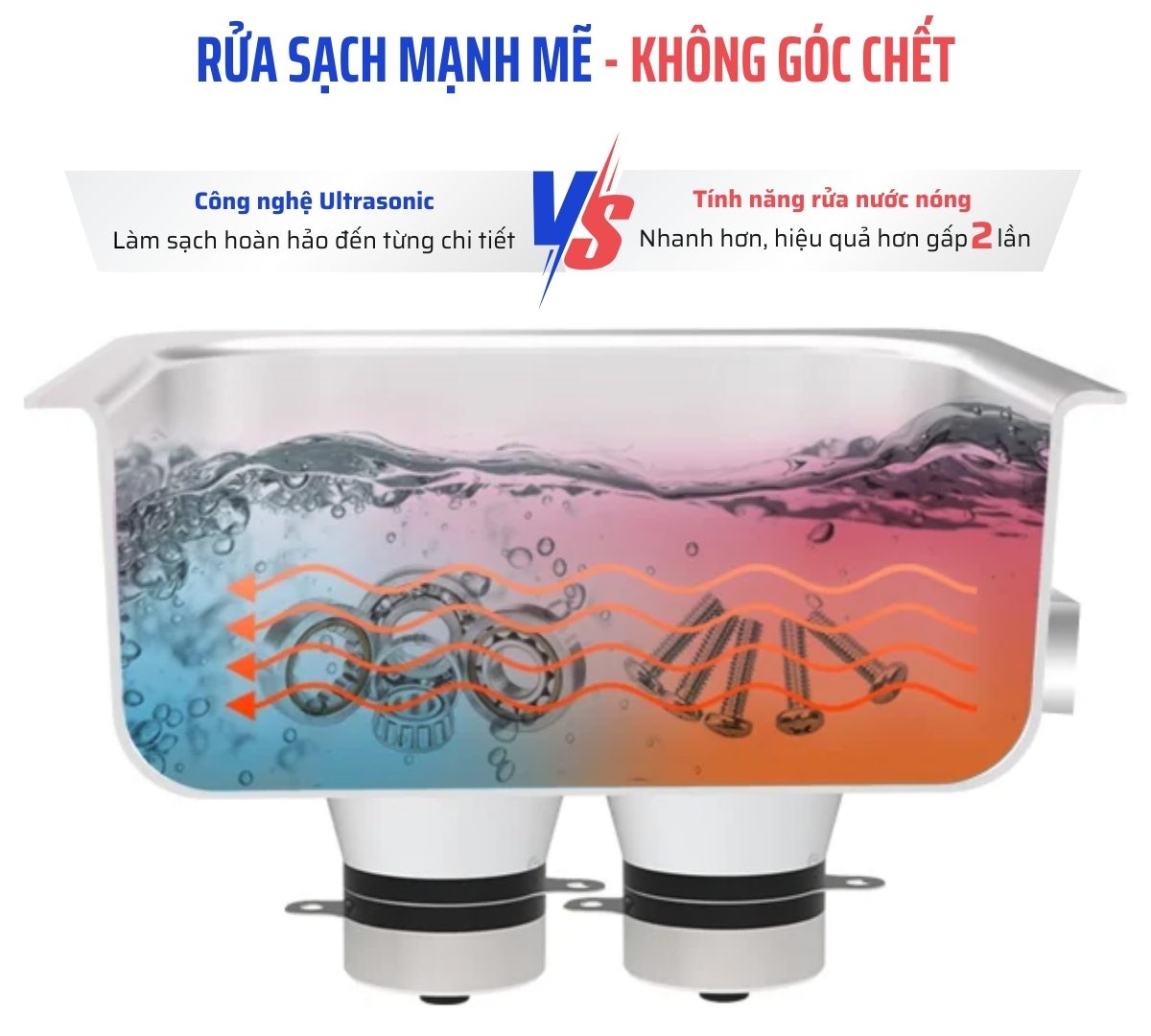 Ưu điểm của máy rửa siêu âm Rama Lite-30L