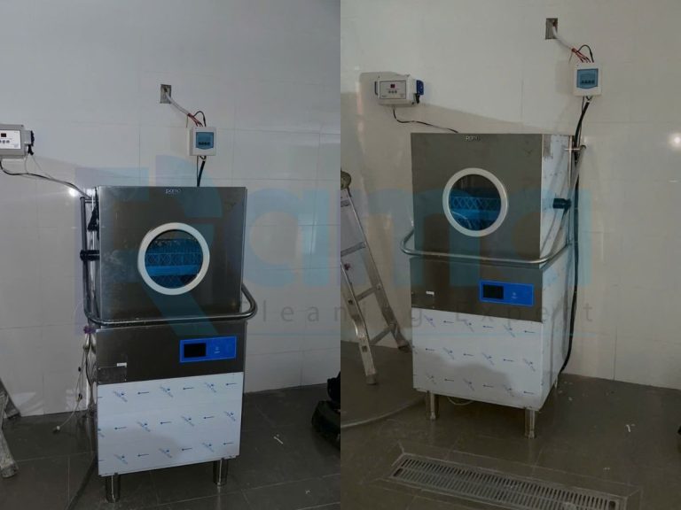 Máy rửa bát công nghiệp cho quán ramen – Dự án Rama RC15000SX tại TP.HCM